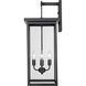 Barkeley 4 Light 27 inch Powder Coated Black Outdoor Wall Sconce